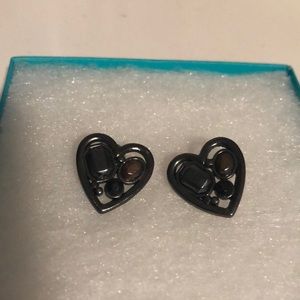 Steam punk heart studs!